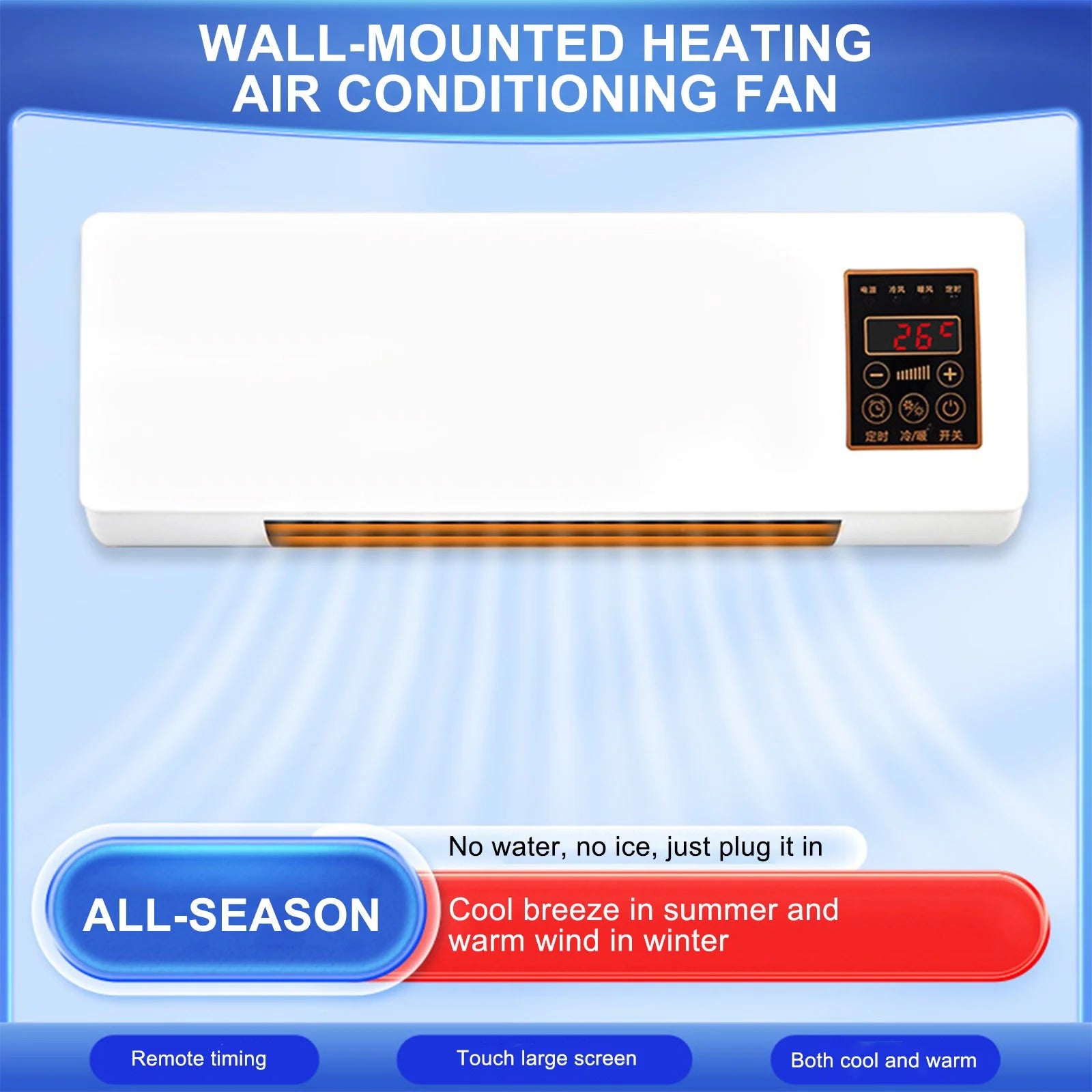 Ventilador Portatil De Pared